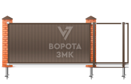 Алютех сдвижные ворота 1980×2100 ЗМК-6868