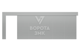 Ворота откатные противопожарные 5000×3500 для паркинга ЗМК-9597